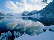 Der Pillersee im Winter. Der Pillersee im Winter.