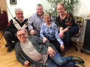 V.l.: Thomas, Steffen (vorne), Gastegebr Joachim, Sabrina und Ines