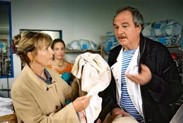 Gila von Weitershausen (Katharina Achternhagen), Friedrich von Thun (Alberto Puccini).