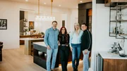 Hosts Chelsea and Cole DeBoer reveal the renovated kitchen to homeowner Tupys, as seen on Down Home Fab, Season 3.a Hosts Chelsea and Cole DeBoer reveal the renovated kitchen to homeowner Tupys, as seen on Down Home Fab, Season 3.a