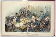 Die USA vor 120 Jahren: ein Paradies für Millionäre und Milliardäre wie J. P. Morgan (li.), John D. Rockefeller (vo.) und Andrew Carnegie (re.) Die USA vor 120 Jahren: ein Paradies für Millionäre und Milliardäre wie J. P. Morgan (li.), John D. Rockefeller (vo.) und Andrew Carnegie (re.)