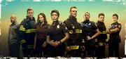 Pictured (L-R): Rockmond Dunbar, Oliver Stark, Jennifer Love Hewitt, Angela Bassett, Peter Krause, Aisha Hinds, Ryan Guzman, and Kenneth Choi. Pictured (L-R): Rockmond Dunbar, Oliver Stark, Jennifer Love Hewitt, Angela Bassett, Peter Krause, Aisha Hinds, Ryan Guzman, and Kenneth Choi.