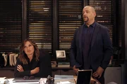 Pictured: (l-r) Mariska Hargitay as Lieutenant Olivia Benson, Ice T as Detective Odafin "Fin" Tutuola