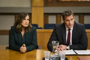 Pictured: (l-r) Mariska Hargitay as Lieutenant Olivia Benson, Peter Hermann as Trevor Langan Pictured: (l-r) Mariska Hargitay as Lieutenant Olivia Benson, Peter Hermann as Trevor Langan