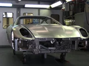 In it's first stages, the Ferrari goes through the Body Shop, where the aluminum pieces are polished to perfection. In it's first stages, the Ferrari goes through the Body Shop, where the aluminum pieces are polished to perfection.