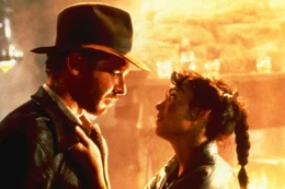 Der Arch&auml;ologieprofessor Indiana Jones (Harrison Ford, l.) und seine Freundin Marion (Karen Allen, r.) m&uuml;ssen viele Abenteuer bestehen, bis sie die geheimnisvolle Bundeslade in Besitz nehmen k&ouml;nnen ...