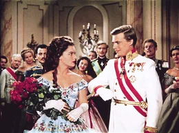 Prinzessin Elisabeth "Sissi" von Bayern (Romy Schneider), Kaiser Franz-Joseph (Karlheinz B&ouml;hm)