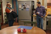 Alan Harper (Jon Cryer), Berta (Conchata Ferrell)