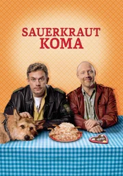 Plakat - In &bdquo;Sauerkrautkoma&ldquo; muss Franz Eberhofer (Sebastian Bezzel), Chef-Phlegmatiker bei der Polizeidienststelle Niederkaltenkirchen, die Heimat vor&uuml;bergehend verlassen. Das bedeutet f&uuml;r ihn eine WG mit seinem eigenwilligen Kumpel Rudi (Simon Schwarz).