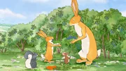 Der kleine Hase verspricht dem großen Hasen bei der Arbeit zu helfen. Doch das ist gar nicht so einfach. Der kleine Hase verspricht dem großen Hasen bei der Arbeit zu helfen. Doch das ist gar nicht so einfach.