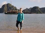 Moderatorin Andrea Jansen in Vietnam Moderatorin Andrea Jansen in Vietnam