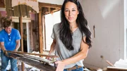 Hosts Chip and Joanna Gaines remove debris from the kitchen of the Bell home, as seen on Fixer Upper. (action) Hosts Chip and Joanna Gaines remove debris from the kitchen of the Bell home, as seen on Fixer Upper. (action)