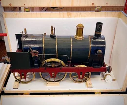 Entdeckt in der Kaiserlichen Wagenburg in Sch&ouml;nbrunn - die Dampflokomotive mit der der junge Erzherzog Franz Joseph in seiner Kindheit in Sch&ouml;nbrunn spielte.