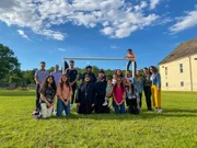 Koptische Gemeinde, Fußballplatz beim St. Antonius Kloster im niederösterreichischen Obersiebenbrunn. Koptische Gemeinde, Fußballplatz beim St. Antonius Kloster im niederösterreichischen Obersiebenbrunn.