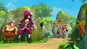Gemeinsam mit Peter Pan, Tinker Bell, Wendy und Michael will John den Unsichtbarkeitshaken suchen. Am Spiegel der Wünsche hofft er, einen Hinweis auf das Versteck des Hakens zu bekommen. Smee, Captain Hook und Sienna beobachten heimlich die Kinder. Gemeinsam mit Peter Pan, Tinker Bell, Wendy und Michael will John den Unsichtbarkeitshaken suchen. Am Spiegel der Wünsche hofft er, einen Hinweis auf das Versteck des Hakens zu bekommen. Smee, Captain Hook und Sienna beobachten heimlich die Kinder.