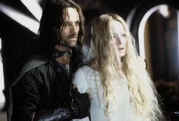 L-R: Aragorn (Viggo Mortensen) und Eowyn (Miranda Otto)