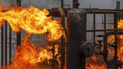 Industrial fire training for refinery or chemical plant fire brigade or fireman