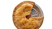 Pie with a one piece missing