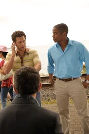 PSYCH &ndash; 'Lassie Did a Bad, Bad Thing' &ndash; (l-r) James Roday as Shawn Spencer, Dule Hill as Gus Guster