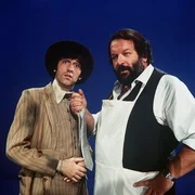 Ilja Richter, li., Bud Spencer Ilja Richter, li., Bud Spencer