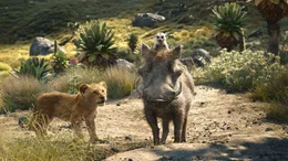 (v.l.n.r.) Simba; Timon (oben); Pumbaa (unten)