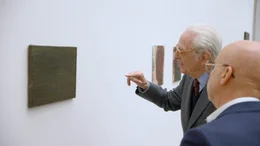 Herzog Franz mit Kurator Bernhart Schwenk.