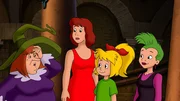Bibi und Schubia gelingt es, die böse Hexe Xantboso auszutricksen. Alle Hexen sind wieder normal. Bibi und Schubia gelingt es, die böse Hexe Xantboso auszutricksen. Alle Hexen sind wieder normal.