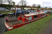 Das ausgebaute Narrowboat in Dudley. Das ausgebaute Narrowboat in Dudley.