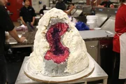 The Crystal cake is taking shape.