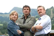 "Soko Kitzb&uuml;hel", "Mord aus der Luft." Im Bild (v.li.): Kristina Sprenger (Karin Kofler), Hans Sigl (Andreas Blitz), Ferry &Ouml;llinger (Kroisleitner).