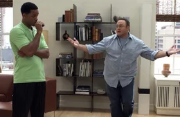 From left: Hitch (Will Smith), Albert (Kevin James)
