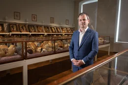 Medizinhistoriker Herwig Czech im Josephinum.