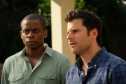 PSYCH -- "Shawn 2.0" -- Pictured: (l-r) Dule Hill as Gus Guster, James Roday as Shawn Spencer
