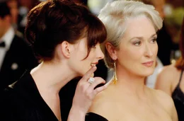 L - R: Anne Hathaway (Andy Sachs), Meryl Streep (Miranda Priestly).