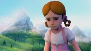 Verzweifelt läuft Theresa in die Berge davon. Verzweifelt läuft Theresa in die Berge davon.