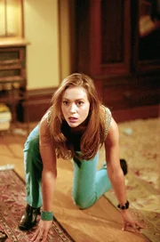 Phoebe (Alyssa Milano) will, dass Piper zugibt, w&uuml;tend auf ihre Halbschwester zu sein ...