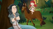 Irgendwie kann Leva besser mit dem Pferd umgehen. Mimo w&uuml;rde das auch gern k&ouml;nnen.