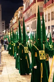 Semana Santa Parade, Malaga, Spanien.