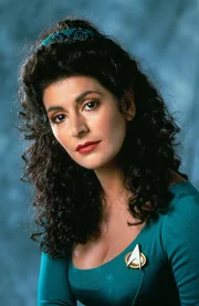 Counselor Deana Troi (Marina Sirtis).
