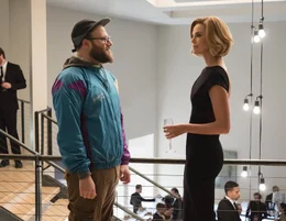 Fred Flarsky (Seth Rogen, l.); Charlotte Field (Charlize Theron, r.)