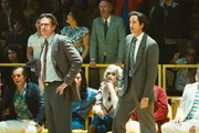 l-r: Paul Westhead (Jason Segel), Pat Riley (Adrien Brody)