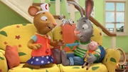 Pip hat Schnupfen. Posy k&uuml;mmert sich als Dr. Posy um ihn.