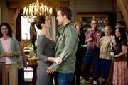 Margaret Tate (Sandra Bullock, mitte l.), Andrew Paxton (Ryan Reynolds, mitte r.).