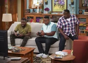 (v.l.n.r.) Malcolm Butler (Sheaun McKinney); Marty Butler (Marcel Spears); Calvin Butler (Cedric the Entertainer)