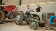 DeLorean Dream Car episode. Mike Brewer with contributor Tom and his vintage Massey Ferguson tractor. DeLorean Dream Car episode. Mike Brewer with contributor Tom and his vintage Massey Ferguson tractor.