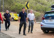 Elves and several civilians become trapped inside a deadly tunnel collapse while Five-0 investigates the cause and culprits of the cave-in. Eddie the dog uses his field experience and sniffs out a bomb that has been planted in McGarrett's home. Pictured L to R: Alex O'Loughlin as Steve McGarrett and Scott Caan as Danny "Danno" Williams. ("Kuipeia e ka makani apaa" is Hawaiian for "Knocked flat by the wind; sudden disaster")