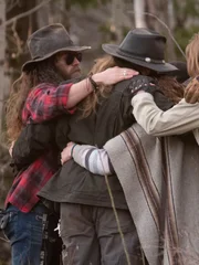 To honor Billy Brown the family raises the North Star Ranch flag for the first time.