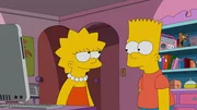 W&auml;hrend Lisa (l.) versucht, das Image der ersten Erfinderin Springfields wieder herzustellen, glauben Homer und Marge, dass ihr Sohn Bart (r.) ein Psychopath ist ...