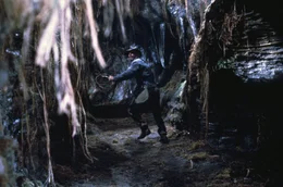 Arch&auml;ologieprofessor Indiana Jones (Harrison Ford) blickt wieder einmal der Gefahr ins Auge ...