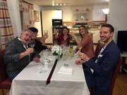 V.l.: Volker, Renate, Gastgeberin Susanne, Romina und Marius